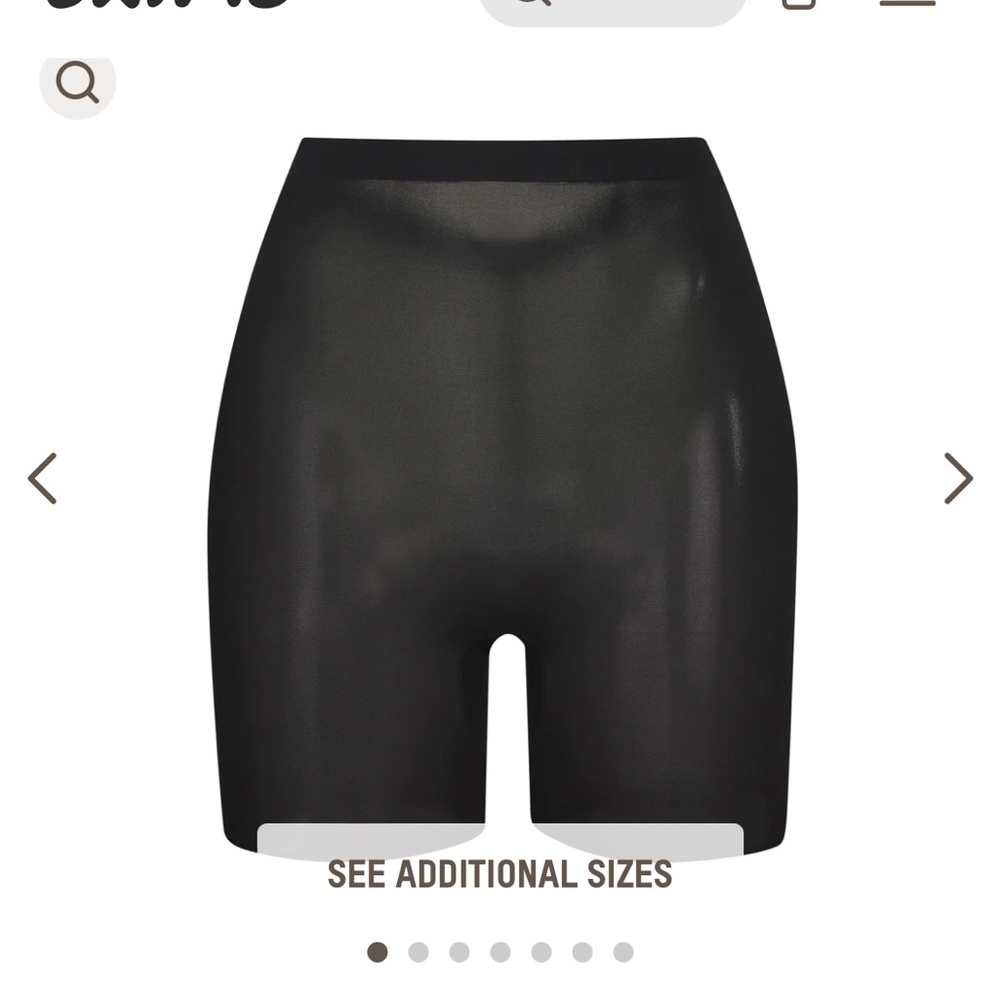 Skims Sheer Sculpt Low Back Shorts